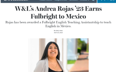 ESOL Co-President Andrea Rojas awarded Fulbright to México